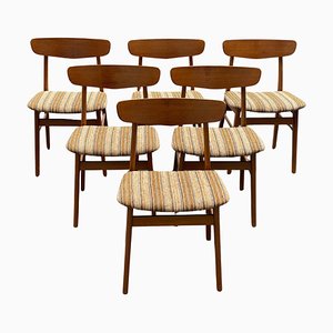 Chaises de Salle à Manger en Teck, 1962, Set de 6