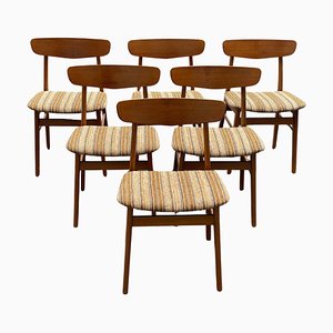 Danish Teak Dining Chairs, 1962, Set of 6
