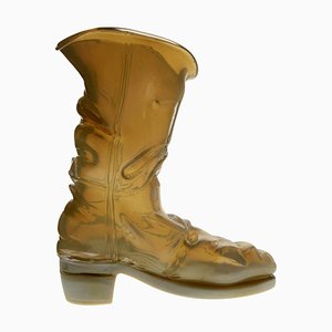 Murano Opaline Chalcedony Livio De Marchi Boot by Pino Signoretto for Pauly, 1990s