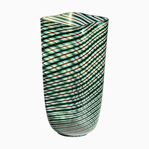 Murano Glass Mezza Filgrana Vase by Carlo Scarpa
