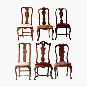 Queen Anne Chairs, Set of 6