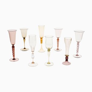 Champagne Flutes by Cenedese, Set of 8