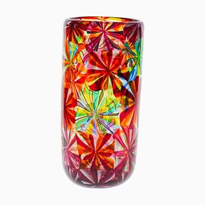 Stellato Murano Glass Vase in the style of Pollio Perelda for Fratelli Toso