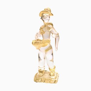 Murano Seminatore Solid Glass Figure by Ercole Barovier, 1930