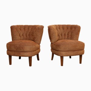 Mid-Century Cocktail Club Chairs by Otto Schulz for Jio Möbler, 1950s, Set of 2