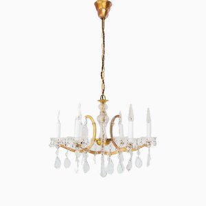 Vintage German Chandelier in the style of Marie Therese, 1970s