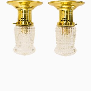 Ceiling Lamps, Vienna, 1920s, Set of 2
