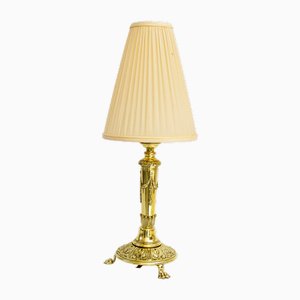 Lámpara de mesa con pantalla de tela, Viena, década de 1890