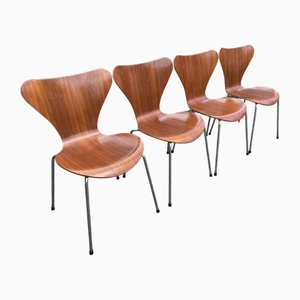 Mid-Century Series 7 Chairs by Arne Jacobsen for Fritz Hansen, Set of 4