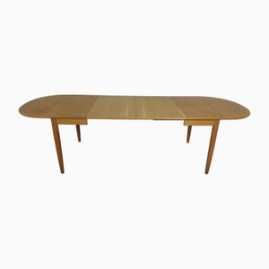 Large Drop Leaf Oak Dining Table by Arne Vodder for Sibast, Denmark, 1960s