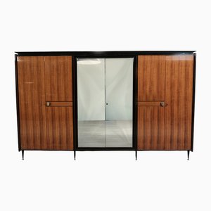 Vintage Cabinet with Double Mirrored Doors, 1960s