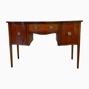 Antique Edwardian Inlaid Mahogany Serpentine Shaped Sideboard, 1900