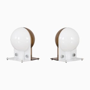 Lampade da tavolo Sirio di Sergio Brazzoli & Ermanno Lampa per Guzzini, Italia, anni '70, set di 2