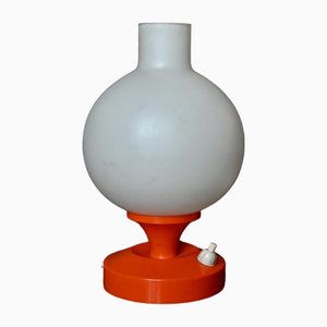 Space Age Orange and White Lamp, 1970s