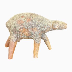 Sandstone Sheep by Michel and Annick Lodereau for La Borne, 1960s