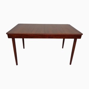 Mesa de comedor extensible grande de palisandro, Dinamarca, años 60