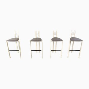 Tabourets de Bar Vintage, 1980s, Set de 4