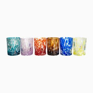 Italian Modern Drinking Glasses from Ribo the Art of Glass, Set of 6