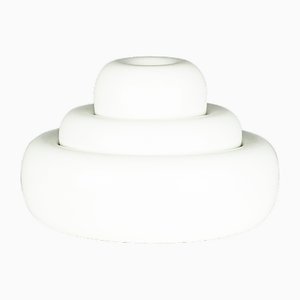 White Ceramic Sculptural Bombolo Centerpiece by Ambrogio Pozzi for Ceram, 1970s