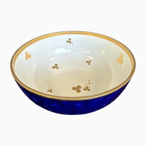 Bowl in Sèvres Blue and Flowers, 1921