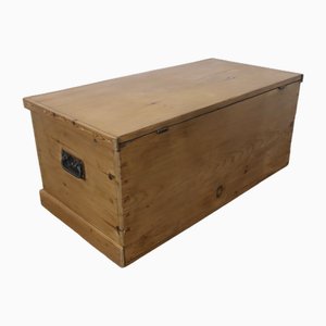 Large Victorian Pine Blanket Box