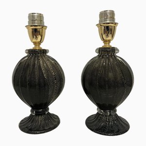 Murano Glas Lampen, 1980er , 2er Set