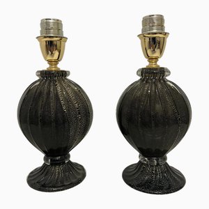 Murano Glass Lamps, 1980s , Set of 2
