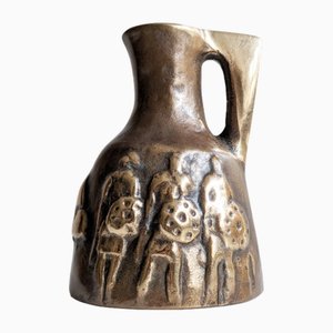 German Bronze Vase by Horst Dalbeck, 1970s