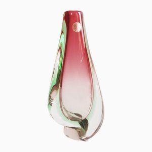 Murano Glass Sommerso Vase by Archimede Seguso, 1970
