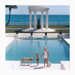 Slim Aarons, Nice Pool, Estate Stamped Print