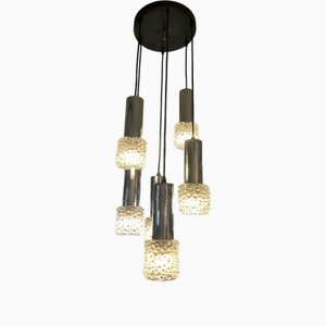 Lampadario vintage a sei luci, anni '70