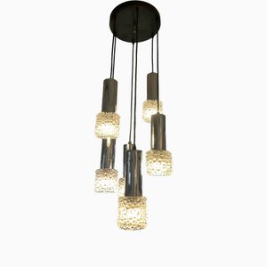 Vintage Six-Light Waterfall Chandelier, 1970s