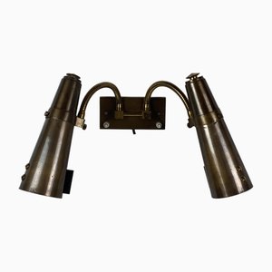 Adjustable Gooseneck Wall Lamp, 1950s