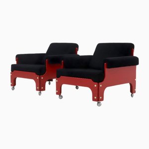 Set of Lounge Chairs by Jan Pieter Berghoef for T. Spectrum, 1968