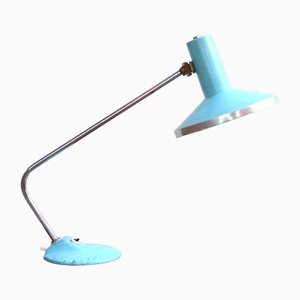 Lámpara de escritorio vintage azul