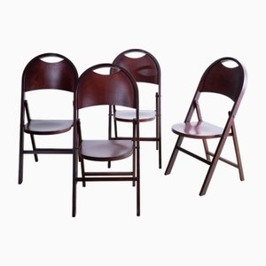 Tric Folding Chairs by Achille and Pier Giacomo Castiglioni, 1960s, Set of 4