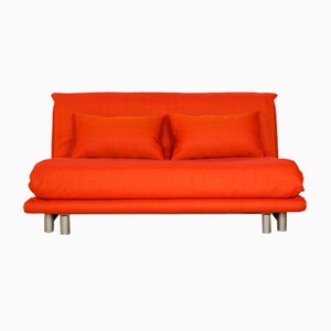 Multy Fabric Three-Seater Orange Red Salmon Sofabed from Ligne Roset