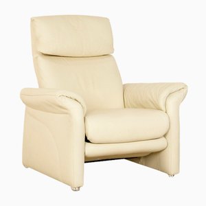 Ergoline Leather Armchair in Cream Pistachio from Willi Schillig