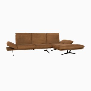 Koinor Francis Fabric Corner Sofa Chaise Longue Right Olive Green Khaki Manual Function Grey Sofa Couch