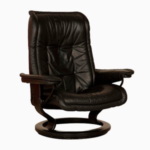Prince Leather Armchair in Black from Stressless
