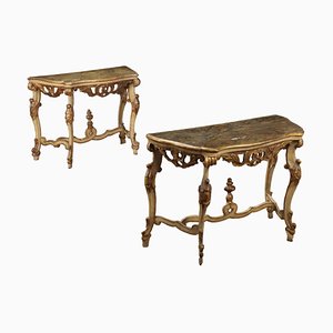 Baroque Console Tables, Set of 2