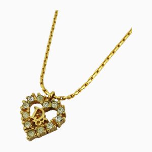 Halskette mit Herzmotiv aus Strass von Christian Dior