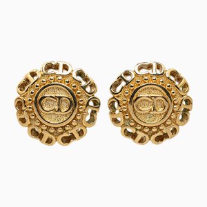 Logo Clip-On Earrings from Christian Dior, Set of 2