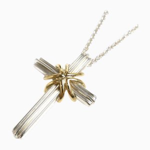 Yellow Gold Signature Cross Necklace from Tiffany & Co.