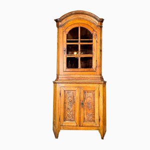 Rural Wooden Corner Cabinet, 1880s