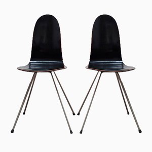 1st Edition Tongue Chairs by Arne Jacobsen for Fritz Hansen, 1955, Set of 2