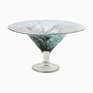 Mid-Century Modern Glass Bowl Centerpiece, 1970s