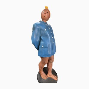 Plaster Tintin Figurine, 1980s