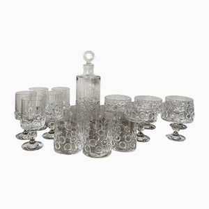 Immergrünes Vintage Kristallglas Set von Riedel, 1960er, 16 Set