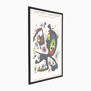 Affiche par Joan Miro pour l'Exposition Opera Grafica, Venise, 1981